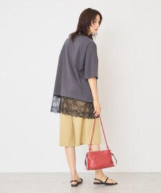 AMERICAN HOLIC カレッジロゴレースドッキングＴシャツ