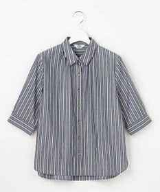 J.PRESS LADIES L 【シーンレスに活躍】セルロースカラミストライプ シャツ ブラウス