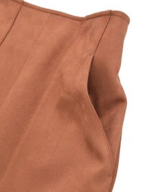 YECCA VECCA ハイウエストフェイクスエードスカート