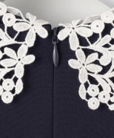 23区 L 【VERYコラボ】トリアセダブルジョーゼット レース襟 ブラウス