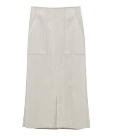 YECCA VECCA ハイウエストフェイクスエードスカート