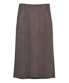 YECCA VECCA ハイウエストフェイクスエードスカート