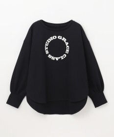GRACE CONTINENTAL フロッキーロゴプリントトップ