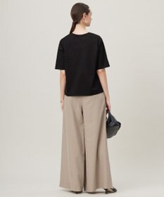 ICB 【日本製・接触冷感・UVケア・洗える】ペイズリーレノクロス TEE