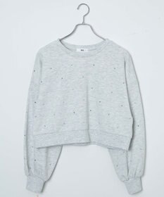 WEGO ラインストーンドットショートスウェット
