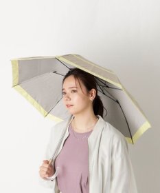 MOONBAT FURLA 晴雨兼用日傘 折りたたみ傘 シャンブレー切継 ／遮光 遮熱 UV