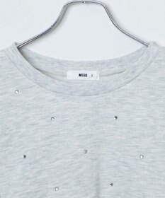 WEGO ラインストーンドットショートスウェット