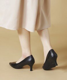 Dominic3 切り替えデザイン ヒールパンプス