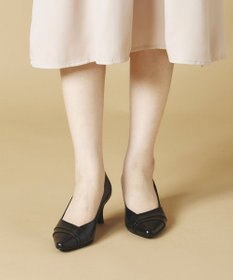 Dominic3 切り替えデザイン ヒールパンプス