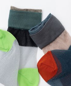 TRICOTE レイヤー ラメ シアーソックス