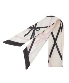 Maison de FLEUR リボンモチーフ柄スカーフ