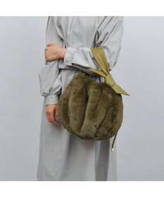 UNBILLION cachecache リボンハンドルエコファードロストバッグ