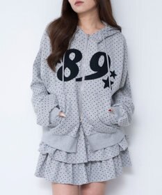 WEGO グラフィックZIPパーカー