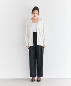 #Newans 【洗える】ファインボタンＶネックカーディガン