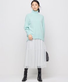 組曲 L ラメチュールプリーツ スカート