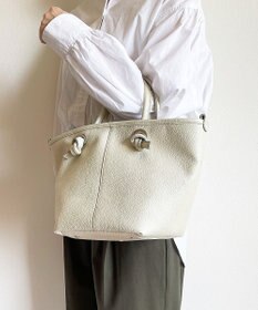 Hekhèr Le Style de Vie 【日本製 / 2WAY】シュリンクレザー ノットハンドバッグ