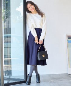 ANY SIS 【洗える】タックマーメイド スカート