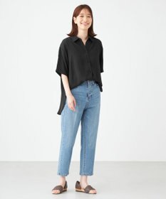 SHARE PARK LADIES センタープレスストレートデニム