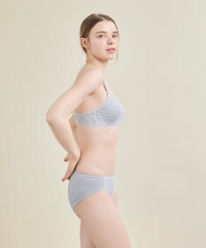 une nana cool 【リニューアル】 しなやかにフィット ポルカドットモールド 3/4カップブラ