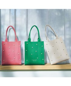 TOCCA 【大人百花掲載】【A4サイズ対応】RHYTHM OF PEARL KNITBAG ニットバッグ