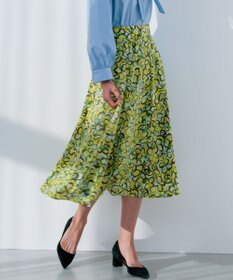 組曲 プランタンプリント フレアスカート