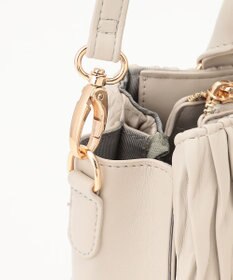 LA BAGAGERIE ランダムプリーツ2WAYハンドバッグ