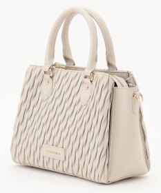 LA BAGAGERIE ランダムプリーツ2WAYハンドバッグ