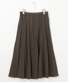 J.PRESS LADIES L 【洗える】パウダリージャージー ランダムプリーツ スカート