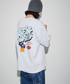 WEGO 【ユニセックス着用ITEM/綿100％/SMLサイズ】別注ベンデイビスプランプロゴT