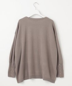 自由区 【洗える】ソフトウールハイゲージポンチョ風 ニット