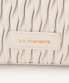 LA BAGAGERIE ランダムプリーツ2WAYハンドバッグ