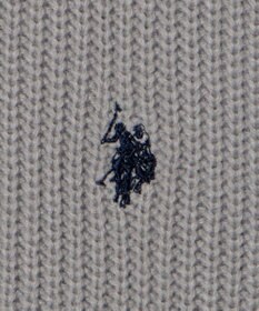 WEGO U.S. POLO ASSN.|別注畔編みハーフジップセーター