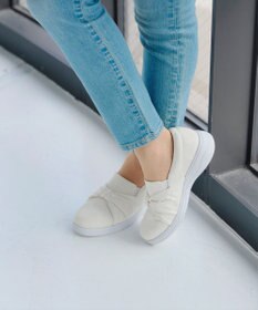 Tiaclasse 【安田美沙子さん着用】キャンバスリボンスリッポン