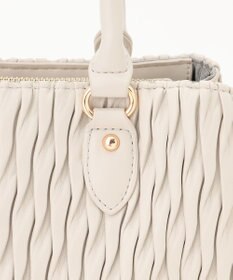 LA BAGAGERIE ランダムプリーツ2WAYハンドバッグ