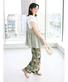 CRAFT STANDARD BOUTIQUE レーヨン柄プリントワイドパンツ