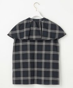 ANY SIS 【洗える】サッカーチェック ブラウス