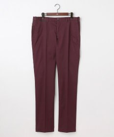 JOSEPH ABBOUD 【キングサイズ・ウエストも伸びる！オーガニックコットン使用・25AW】トリコチンストレッチ パンツ ワイン系