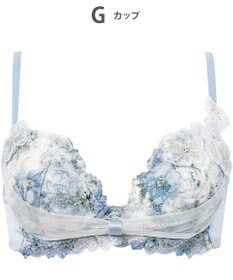 WACOAL ブラジャー 【リボンブラ 胸もとフィットながもち】 きれいな谷間をメイク 動いても谷間をキープ Gカップまで対応 大きいサイズ レディース BXB490 /ワコール
