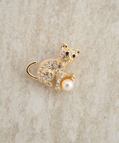 YECCA VECCA キャットパールブローチ