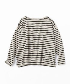 UNFILO 【洗える】ボーダーワイドTシャツ