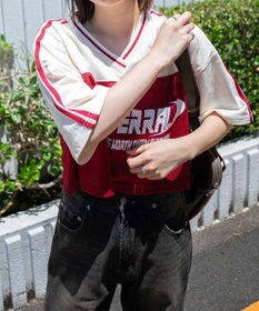 WEGO 2ライン切り替えメッシュショートT