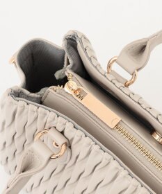 LA BAGAGERIE ランダムプリーツ2WAYハンドバッグ