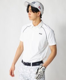 FILA GOLF／marie claire 【FILA GOLF】ラグラン半袖ポロシャツ