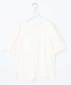 ANY SIS S 【撥水・汗ジミ防止・UVケア・洗える】スーピマスムース 袖タック Tシャツ