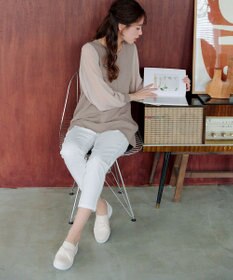 Tiaclasse 【安田美沙子さん着用】キャンバスリボンスリッポン