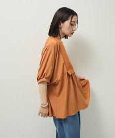 Green Parks ベスト風７分袖ドッキングプルオーバー