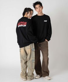 WEGO 【ユニセックス着用ITEM/SMLサイズ展開】アソートグラフィックプルオーバー