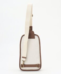 JOSEPH ABBOUD 【軽量/コンパクト】 ヘリンボンキャンバス ボディバッグ