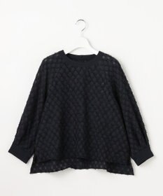 自由区 L 【セットアップ対応】ワッシャーカットジャカード ブラウス