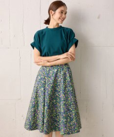 組曲 L 【WEB限定】ライトジョーゼット袖タック ブラウス